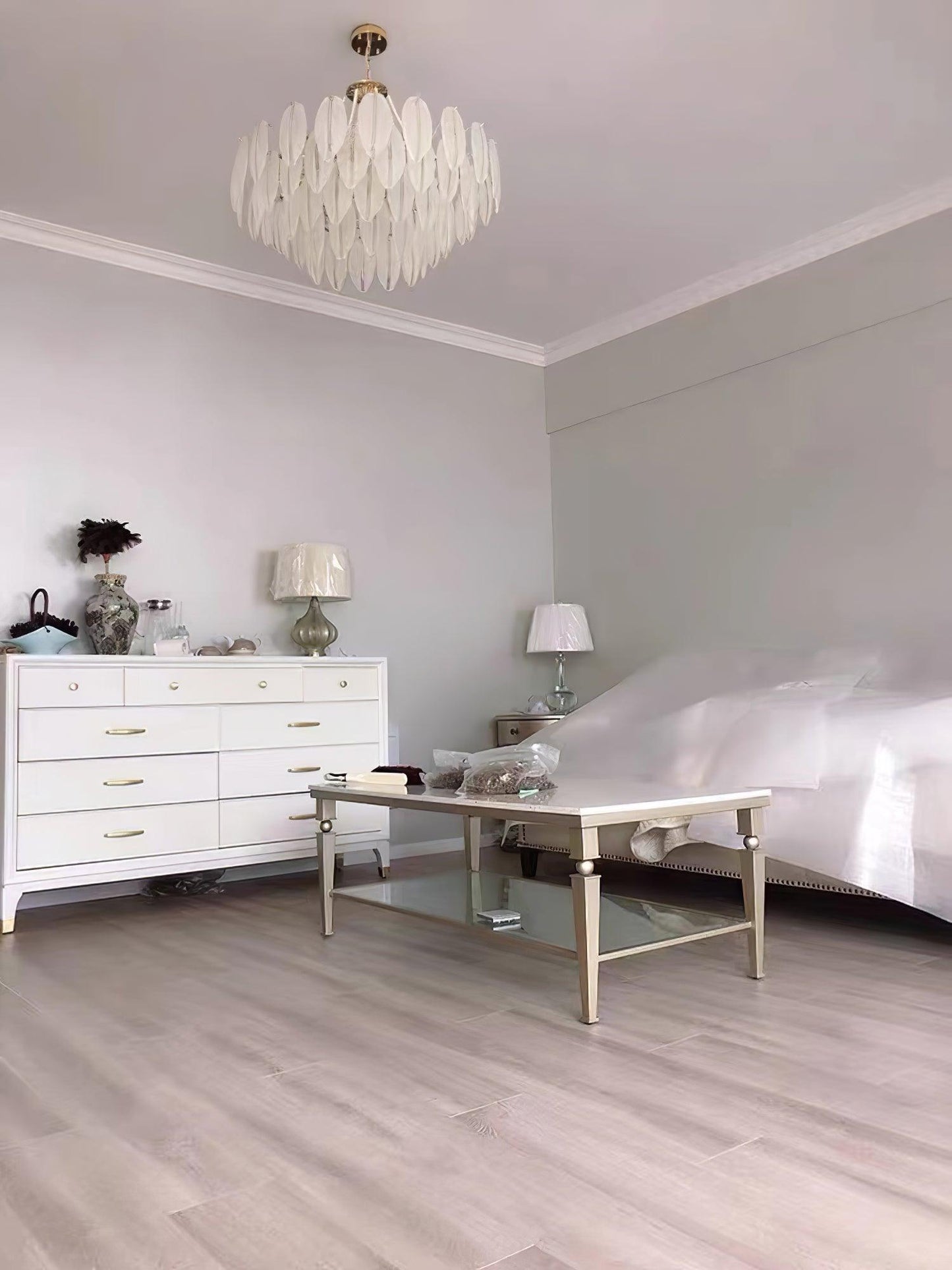 Crystal Feather Chandeliers