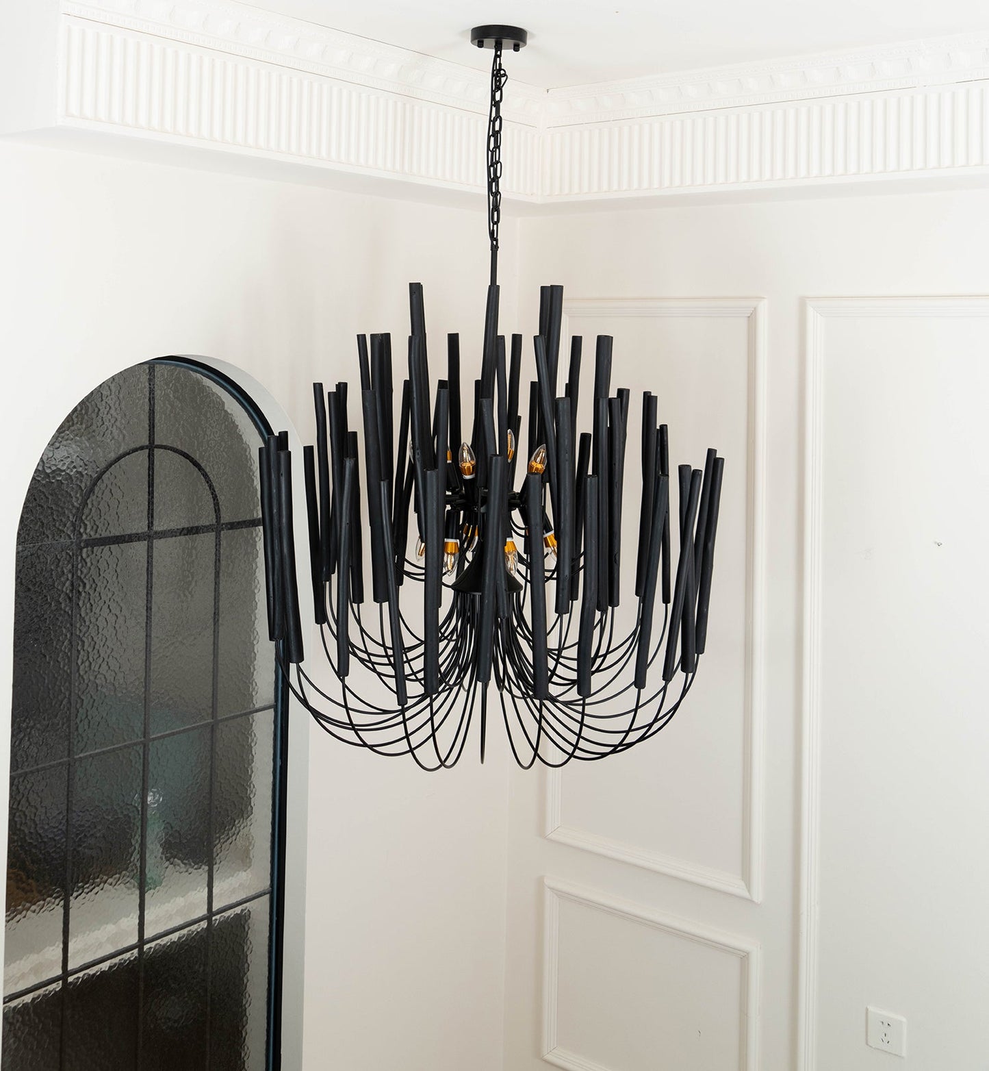 Sparse Wooden stick Chandelier