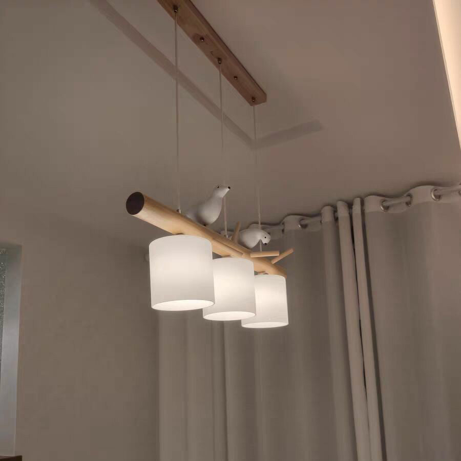 Birdy Wooden Pendant Lamp