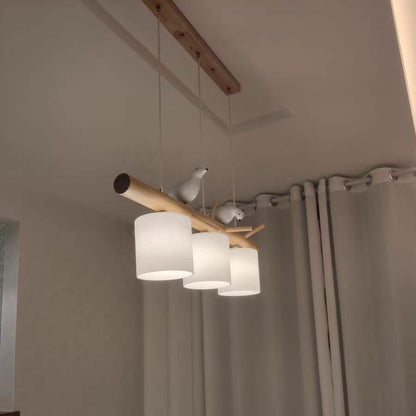 Birdy Wooden Pendant Lamp