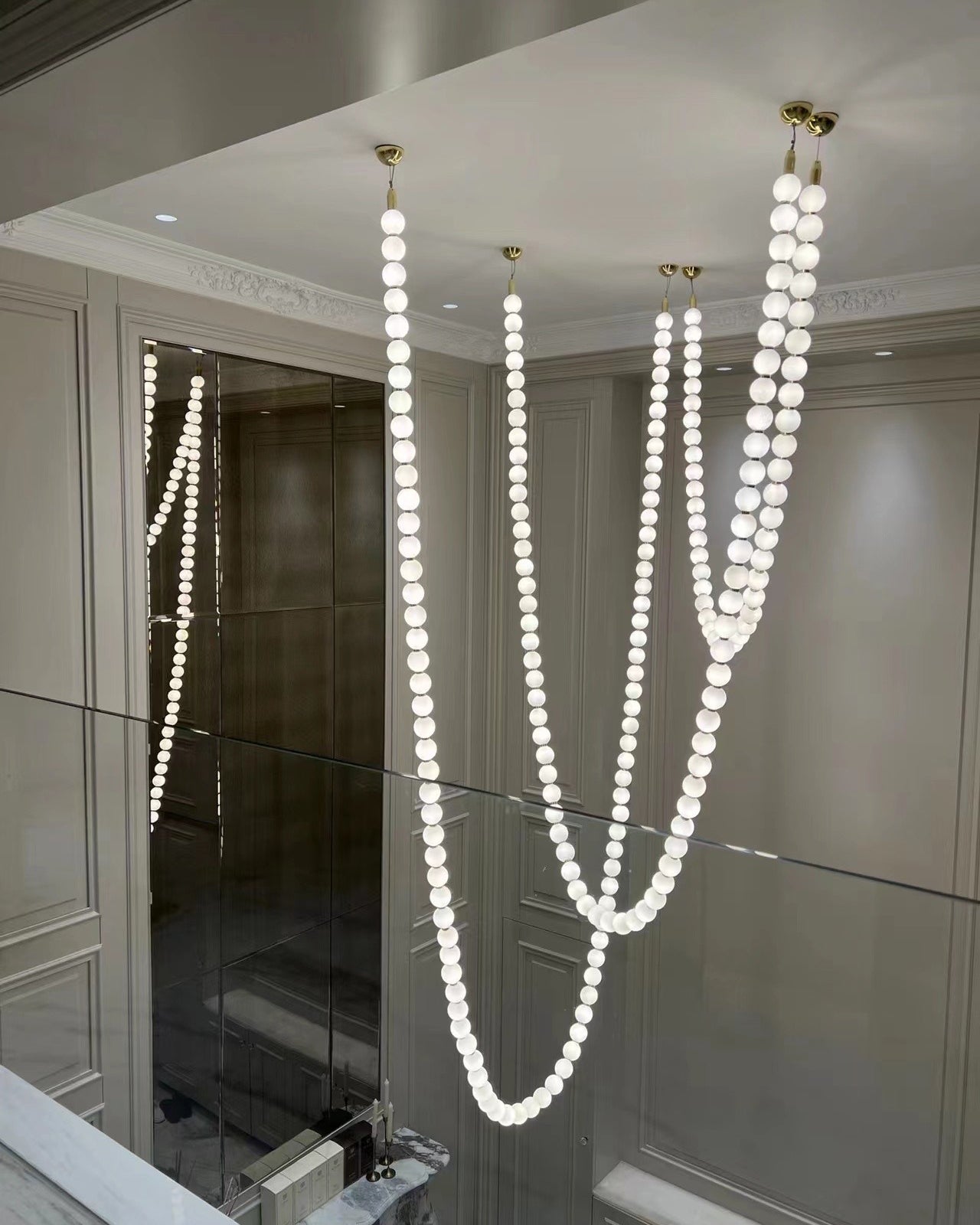 Pearl Necklace Chandelier