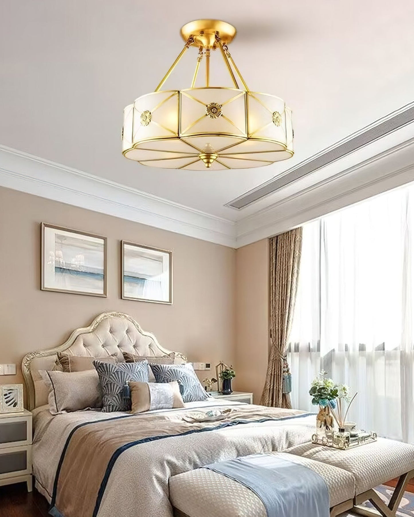 Lumalin Glass Ceiling Light