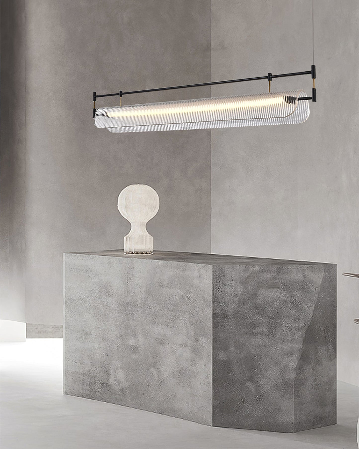 Striped Acrylic Chandelier