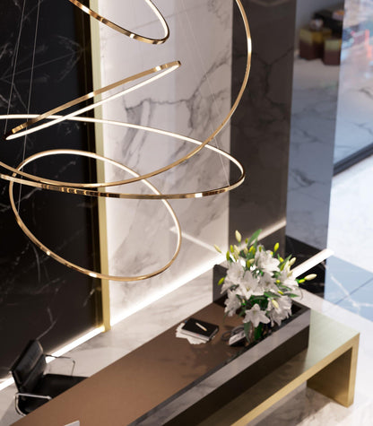 Lohja Gold Chandelier