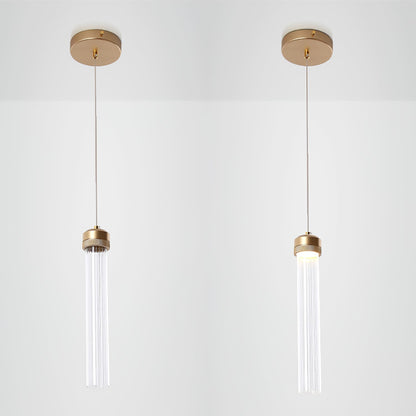 Fluted Tube Pendant Light