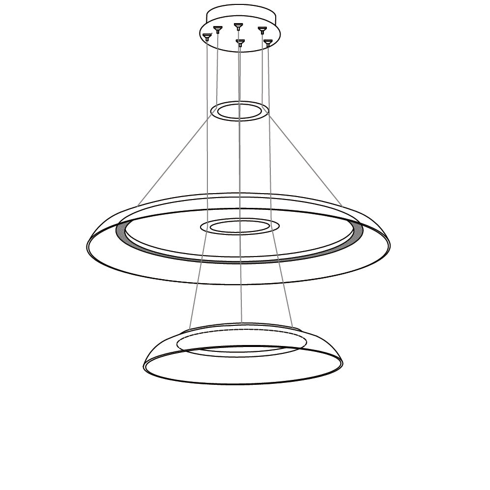 Graduated Circle Chandelier