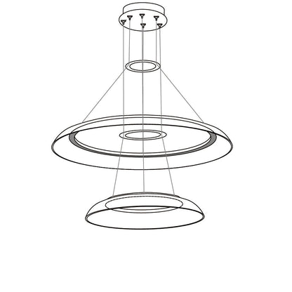 Graduated Circle Chandelier