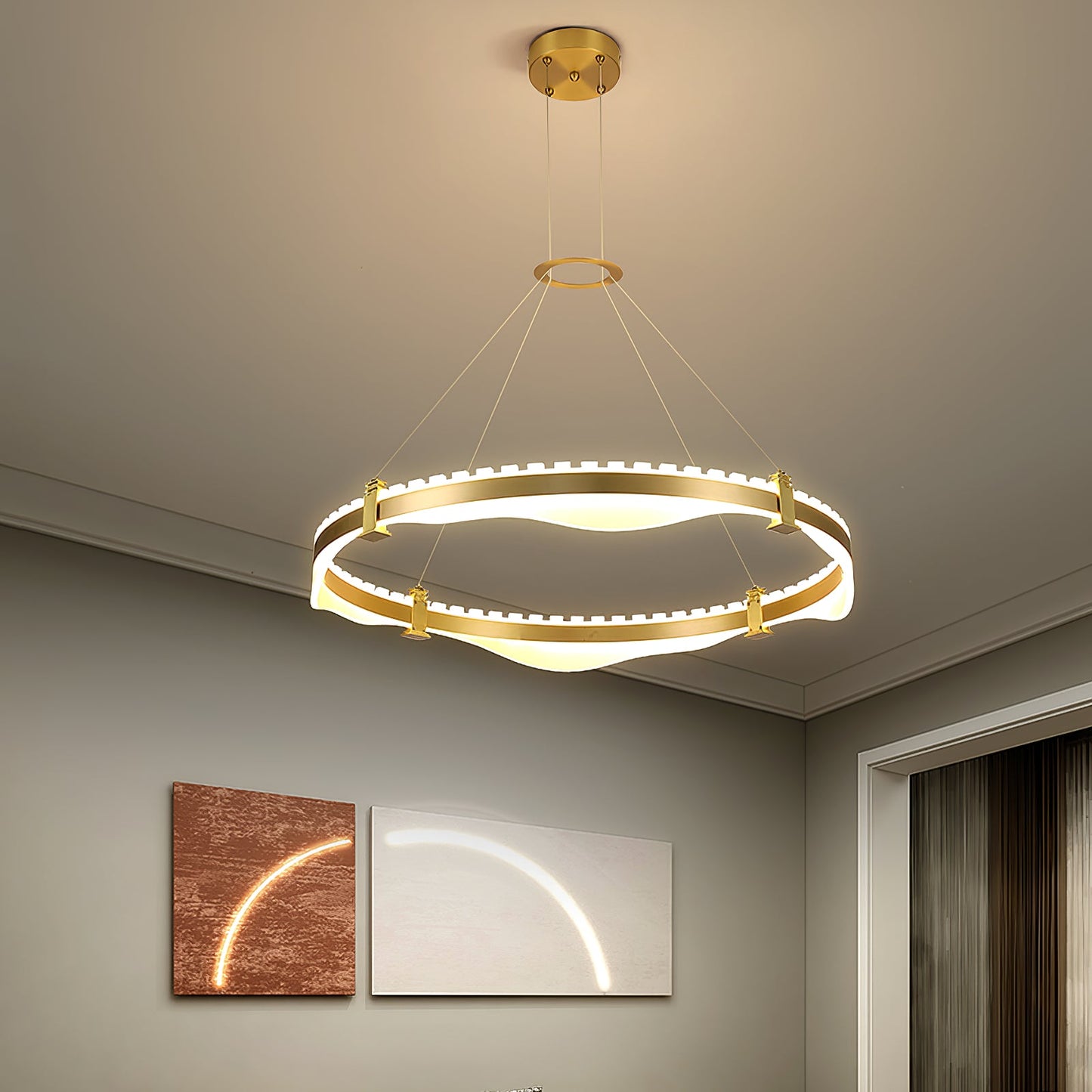 Ring Metallic Chandelier