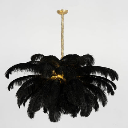 Ostrich Feather Chandeliers