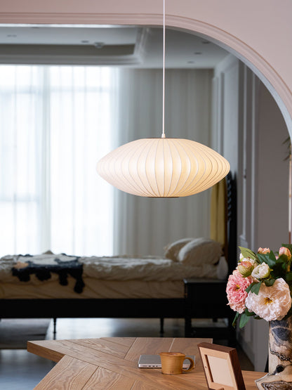 Bubble Mulberry Silk Pendant Lamp
