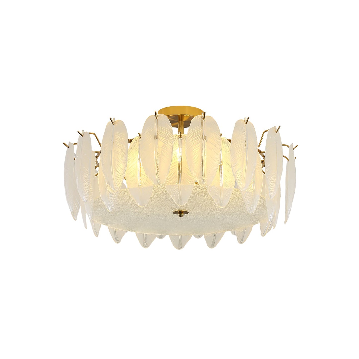 Glass Feather Chandeliers