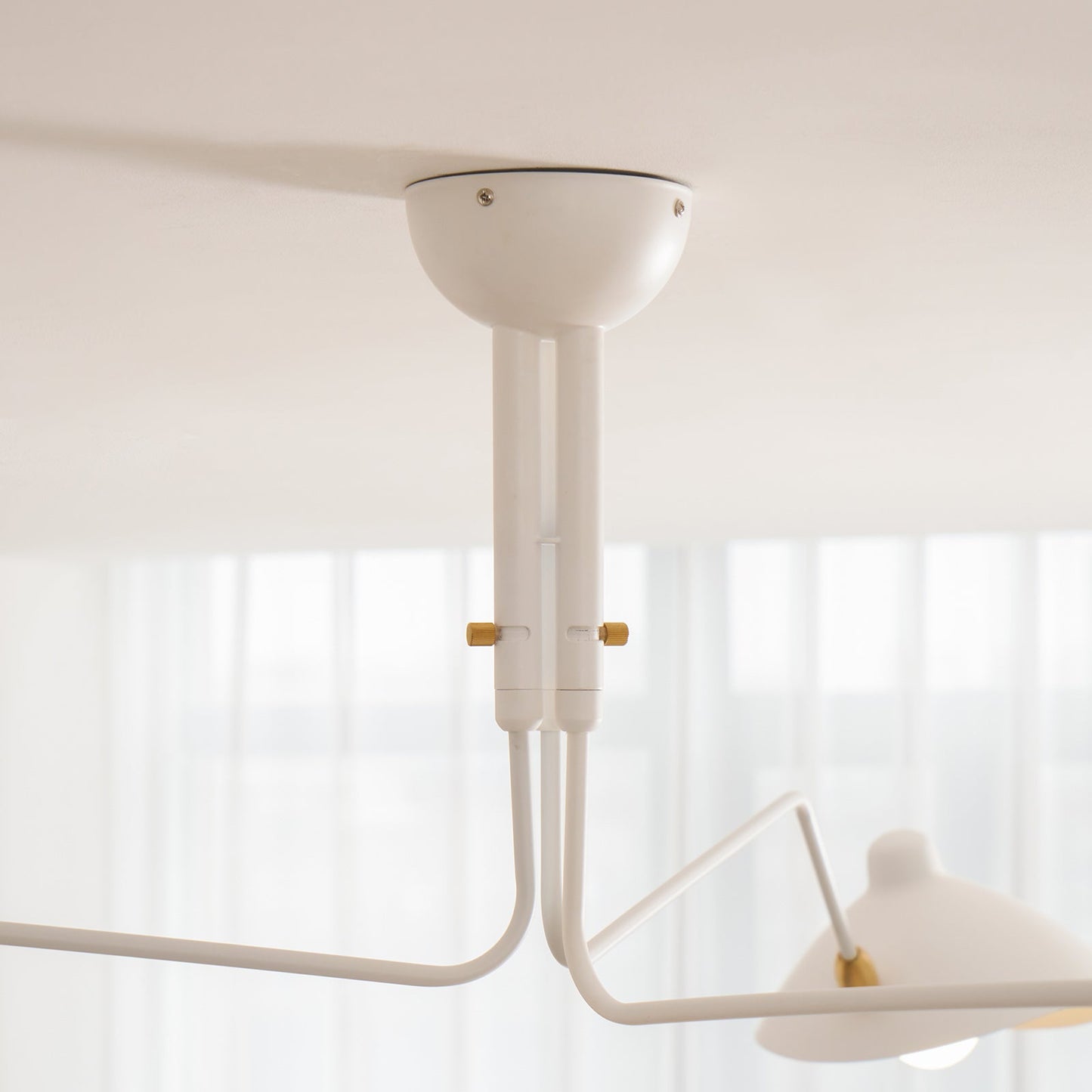 Horizontal Serge Mouille Ceiling Lamp A