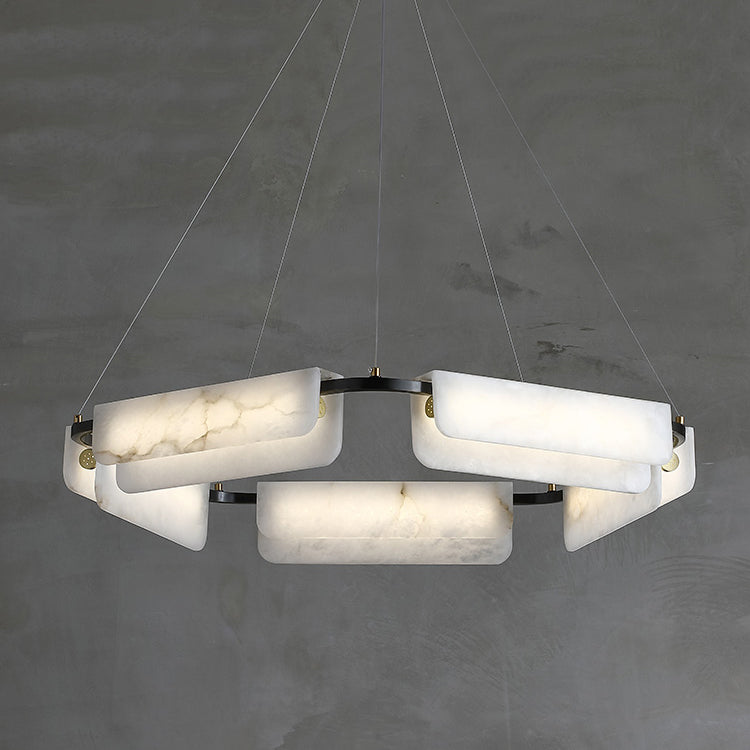 Delia Alabaster Chandelier