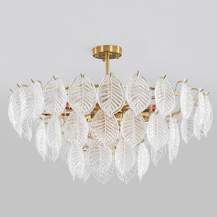 Leaf Glass Chandelier