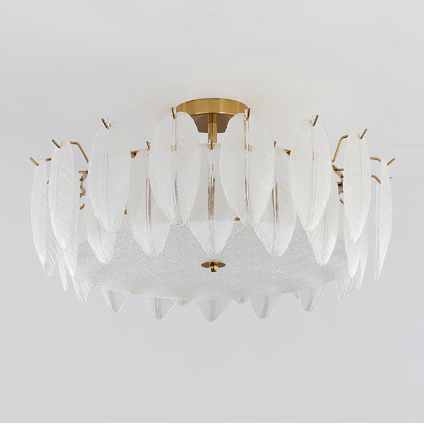 Glass Feather Chandeliers