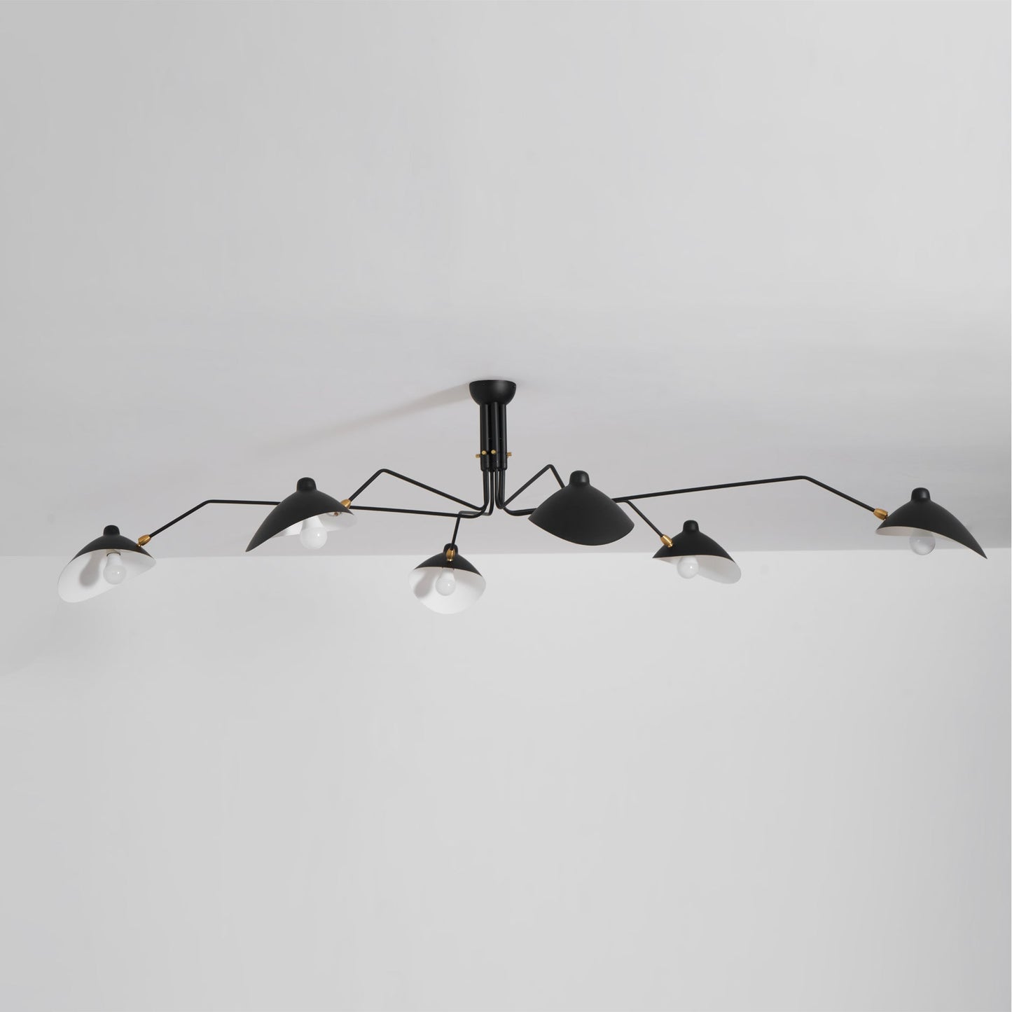Horizontal Serge Mouille Ceiling Lamp A