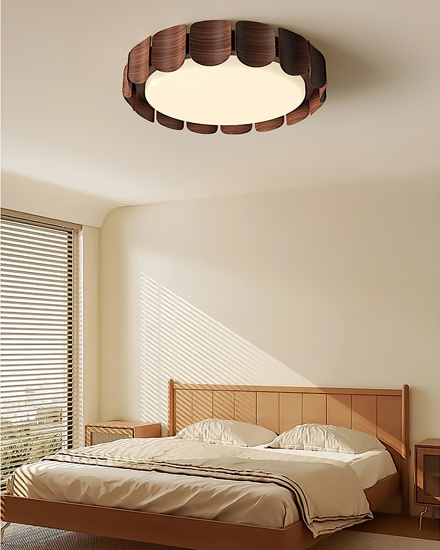 Wood Grain Pattern Ceiling Light