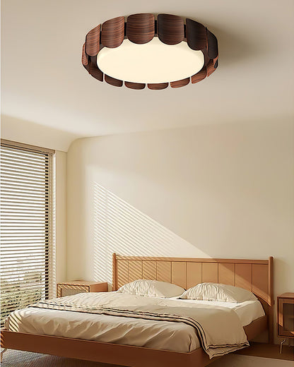 Wood Grain Pattern Ceiling Light