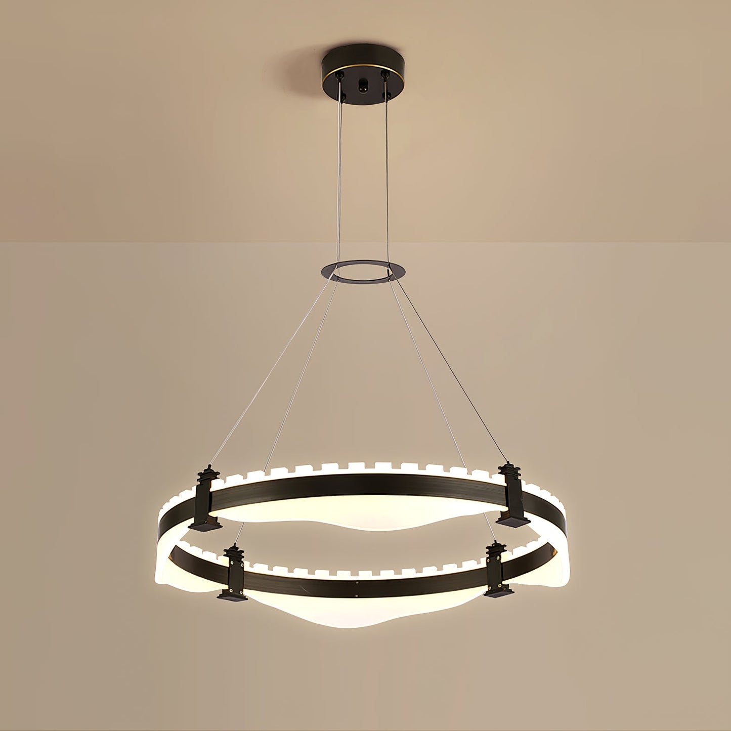 Ring Metallic Chandelier
