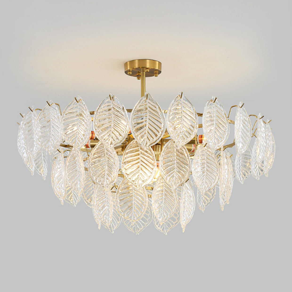 Leaf Glass Chandelier
