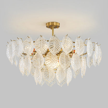 Leaf Glass Chandelier