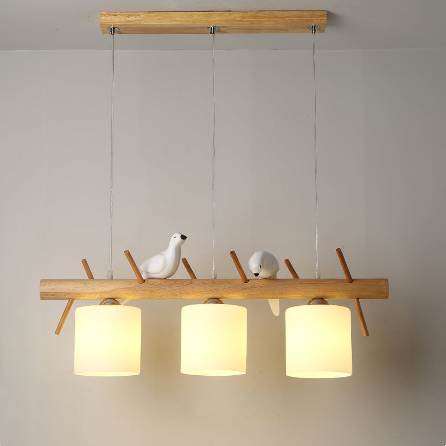 Birdy Wooden Pendant Lamp