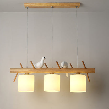Birdy Wooden Pendant Lamp