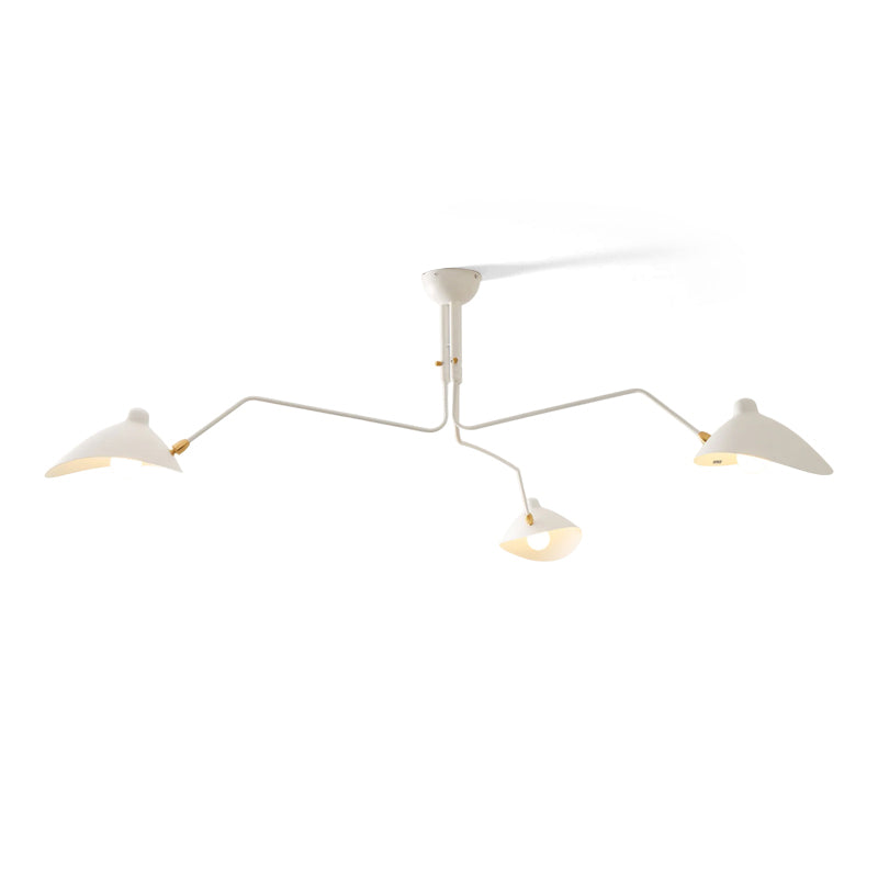 Horizontal Serge Mouille Ceiling Lamp A
