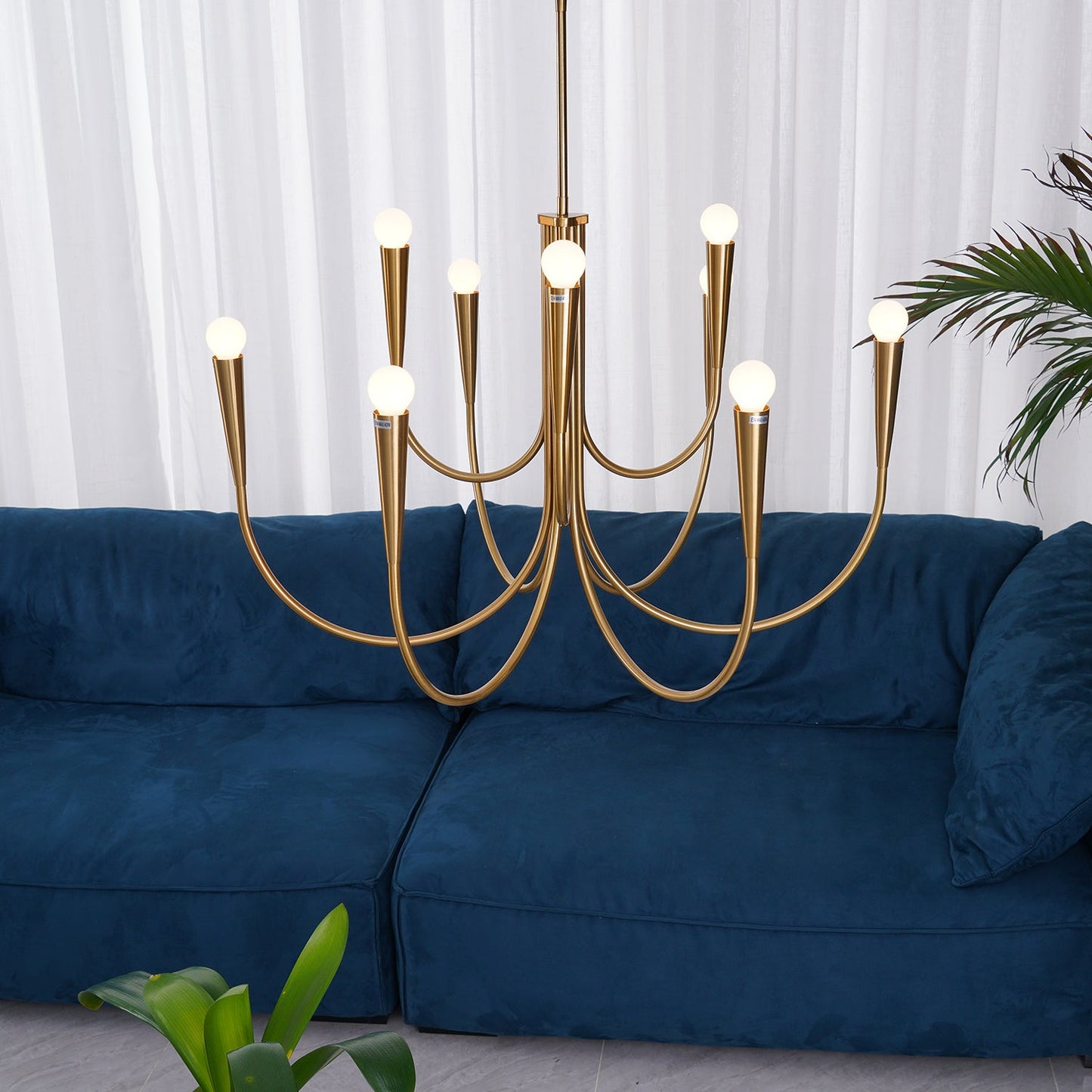 Swoop Arm Chandelier