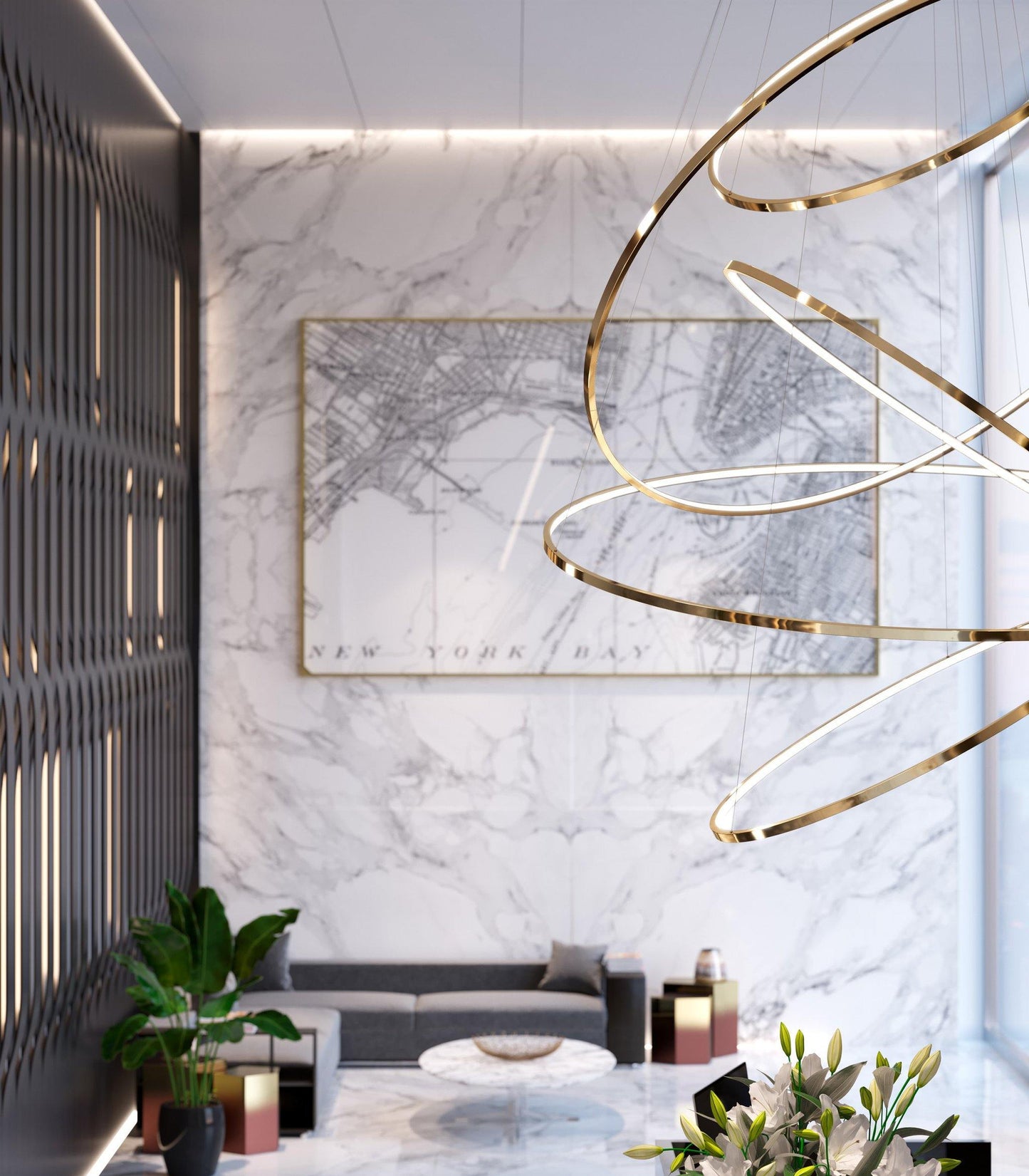 Lohja Gold Chandelier