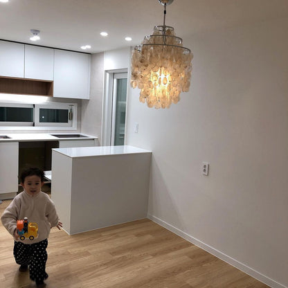 Round Shell Chandelier