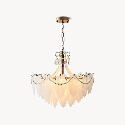 Angel Glass Feather Chandelier