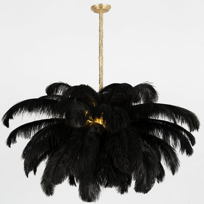 Ostrich Feather Chandeliers