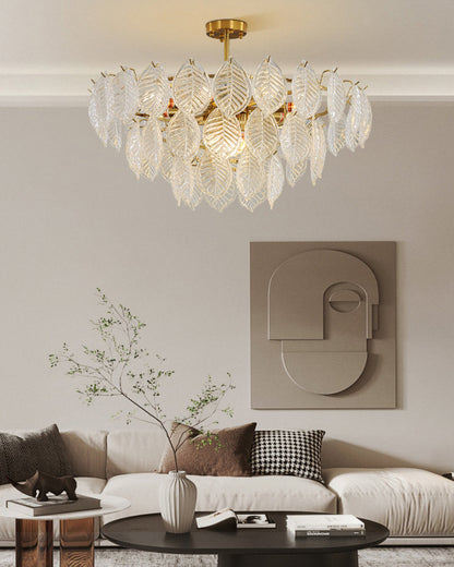 Leaf Glass Chandelier