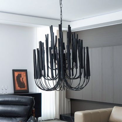 Sparse Wooden stick Chandelier