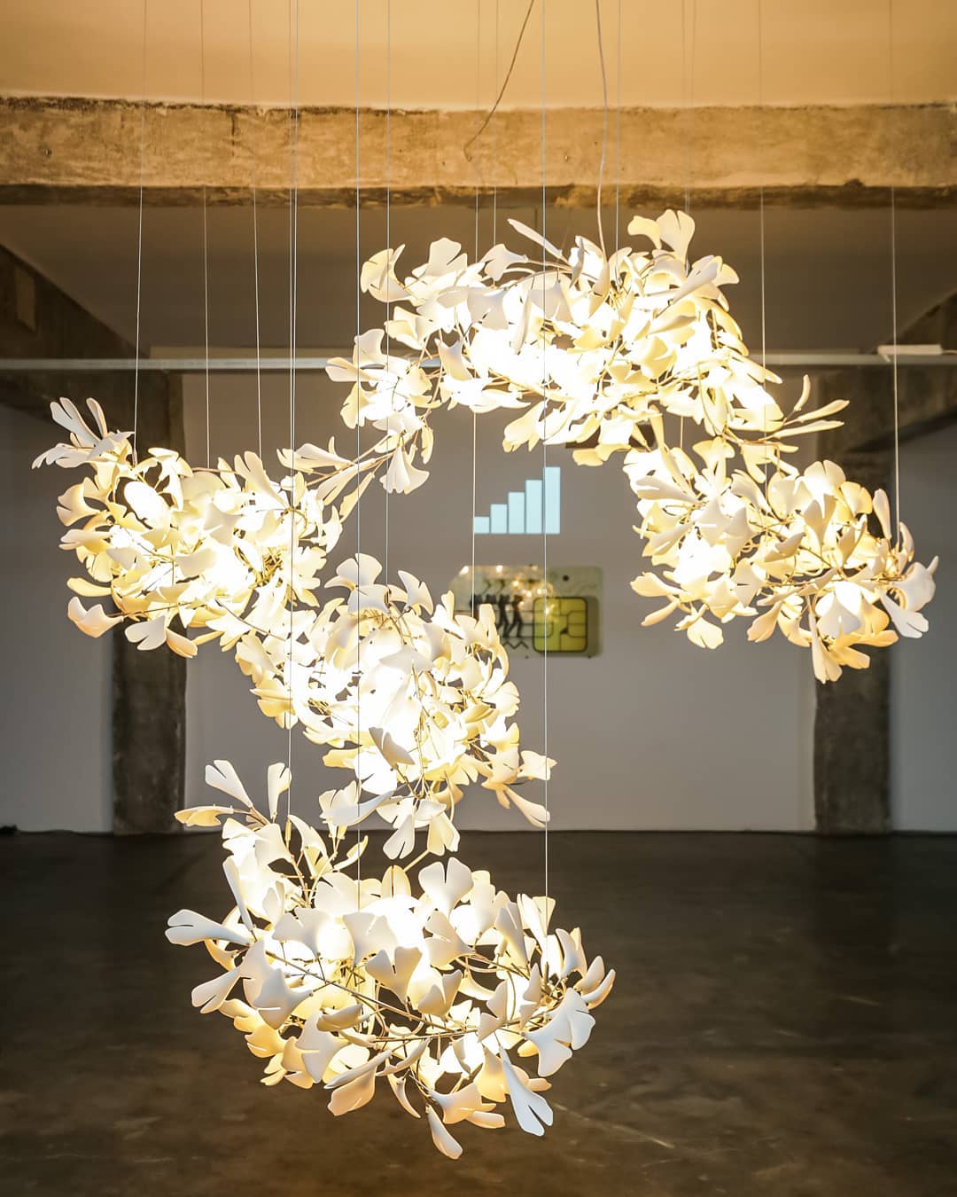 Gingko Chandelier B