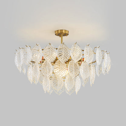 Leaf Glass Chandelier
