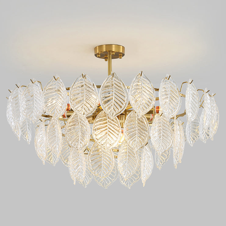 Leaf Glass Chandelier