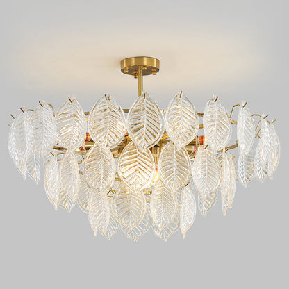 Leaf Glass Chandelier