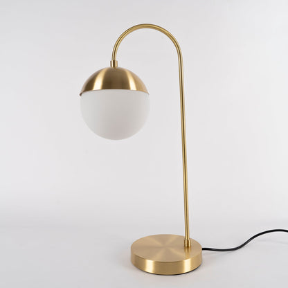 مصباح طاولة من خشب الأرز والطحالب 