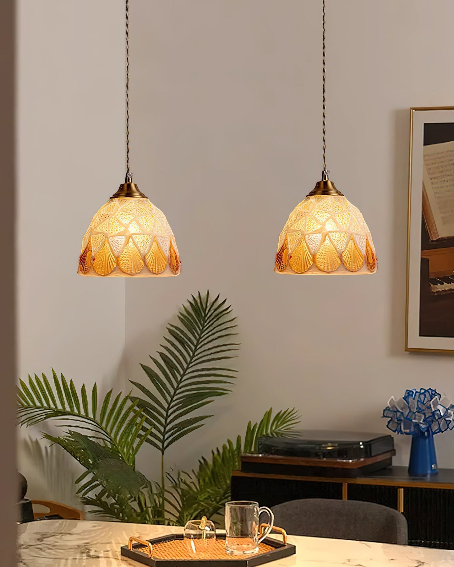 Crown Tiffany  Pendant Lamp