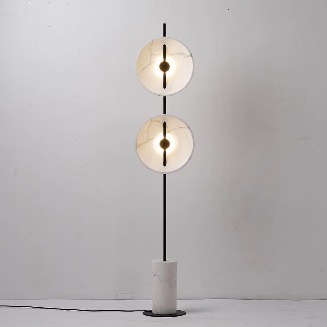 Double Moon Floor Lamp