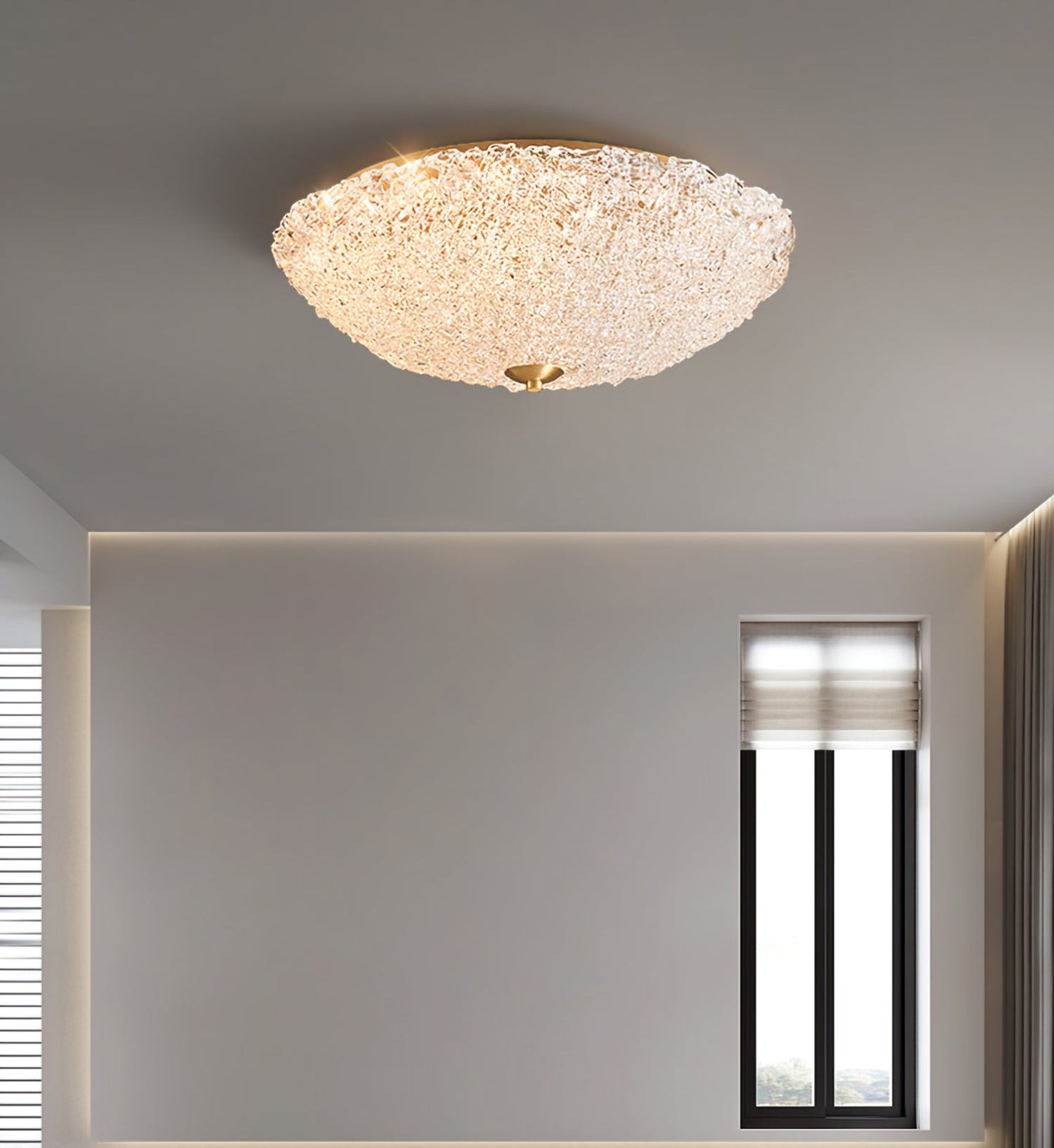 Crystal Wave Ceiling Light