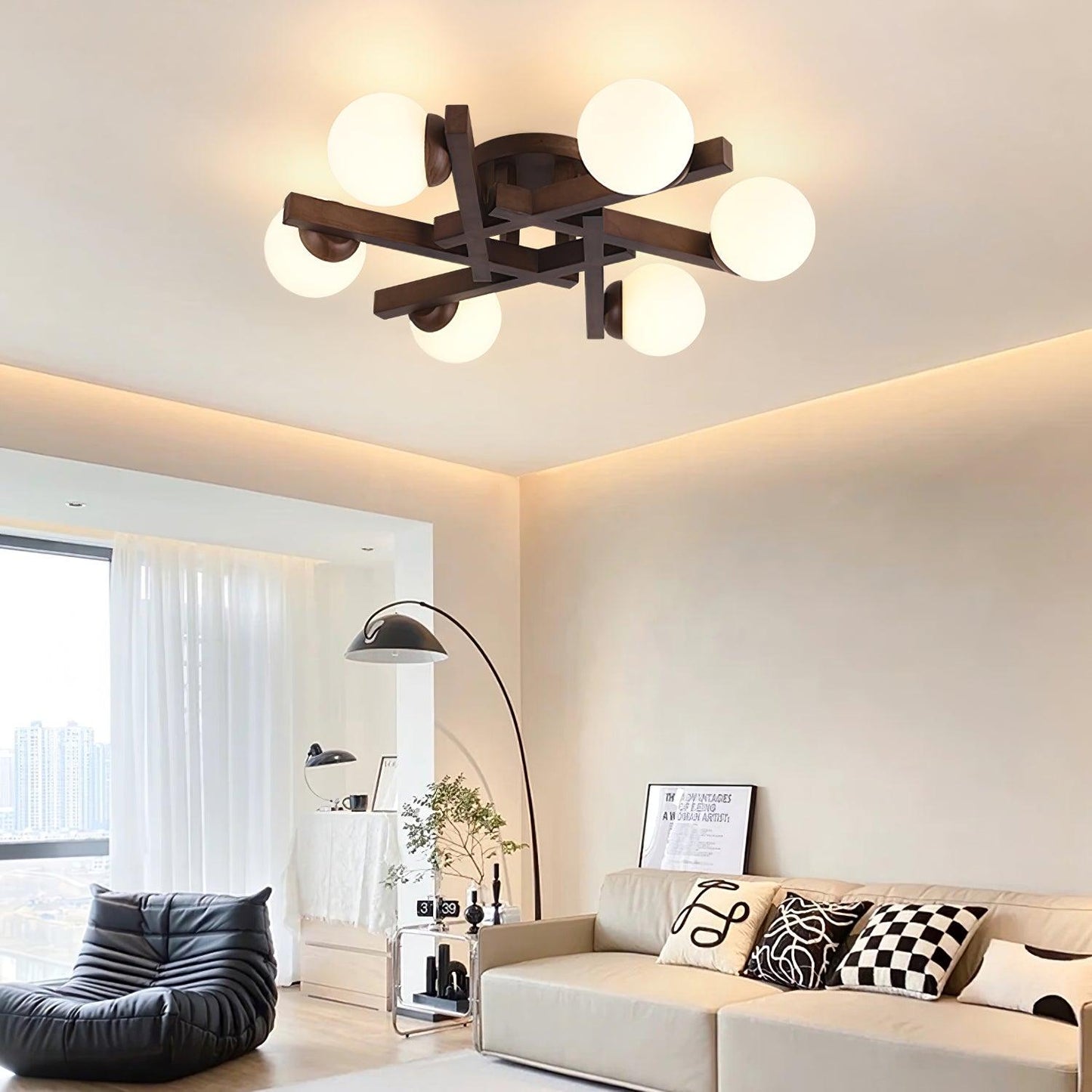 Wood Orin Ceiling Light