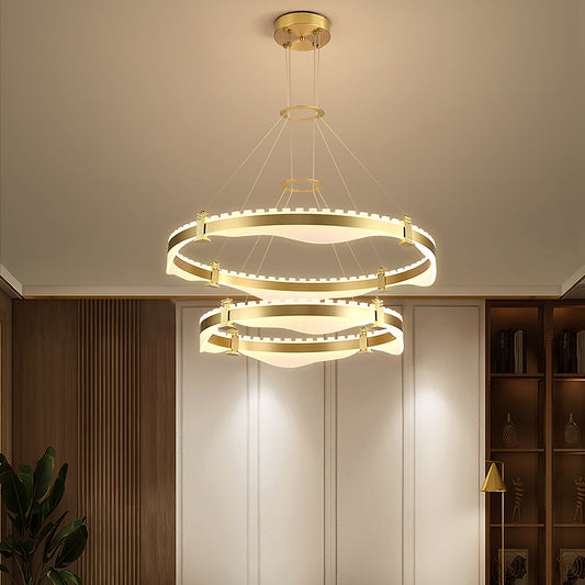 Ring Metallic Chandelier
