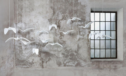 Night Birds Resin Pendant Lamp