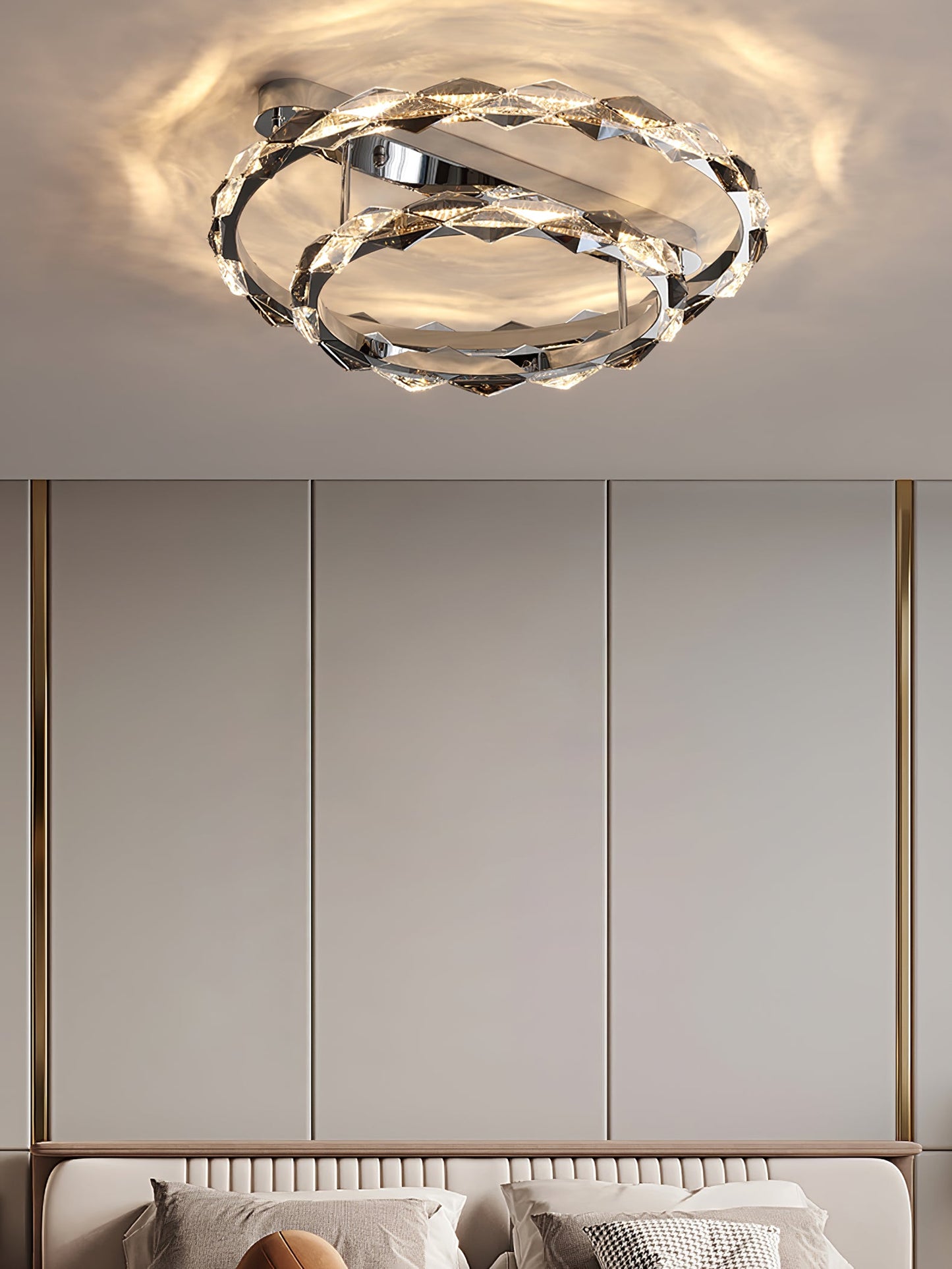 Rhombus Crystal Ceiling Lamp