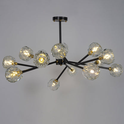 Crystal Ball Round Cluster Chandelier