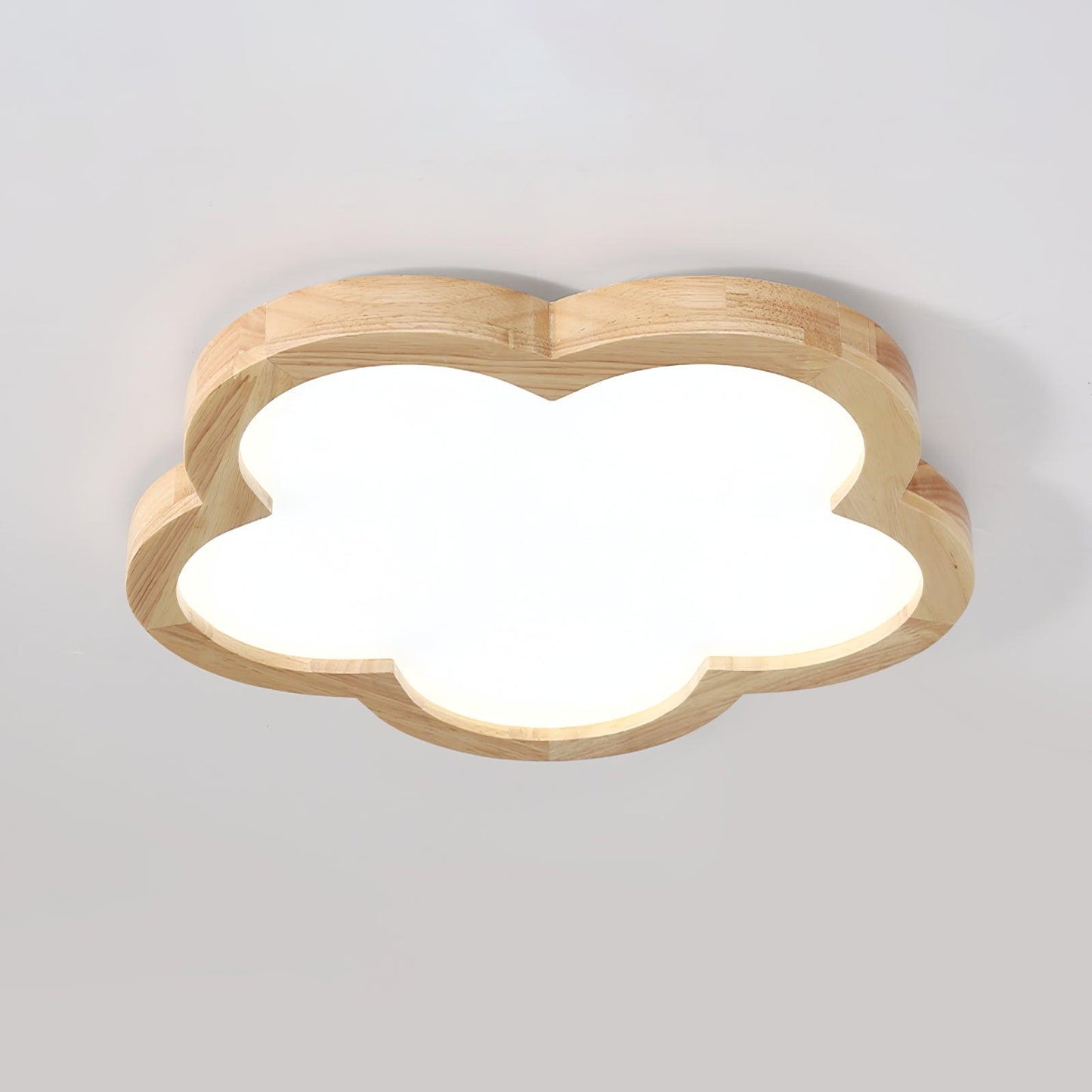 Wooden Flowers Ceiling Lamp