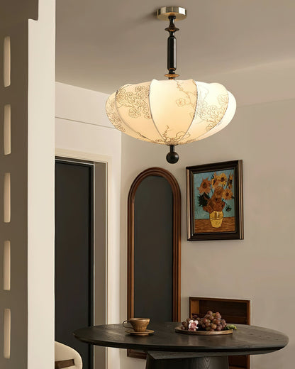 Floral Patterned Ceiling Light